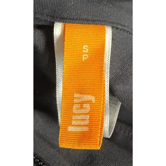 Lucy Women Small Black Zip Up Jacket Yoga Asymmetrical Drape Collar Athleisure - Picture 7 of 8